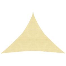 Voile d'ombrage 160 g/m² Beige 3x3x3 m PEHD