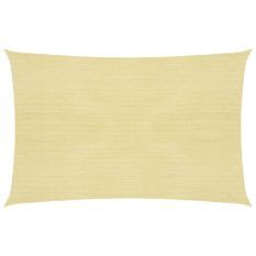 Voile d'ombrage 160 g/m² Beige 3x4 m PEHD