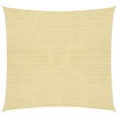 Voile d'ombrage 160 g/m² Beige 4,5x4,5 m PEHD