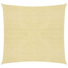 Voile d'ombrage 160 g/m² Beige 4x4 m PEHD
