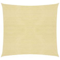 Voile d'ombrage 160 g/m² Beige 4x4 m PEHD