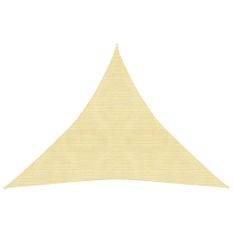Voile d'ombrage 160 g/m² Beige 4x4x4 m PEHD