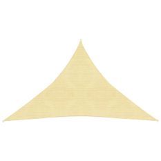 Voile d'ombrage 160 g/m² Beige 4x4x5,8 m PEHD