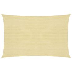 Voile d'ombrage 160 g/m² Beige 5x8 m PEHD