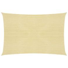 Voile d'ombrage 160 g/m² Beige 6x7 m PEHD
