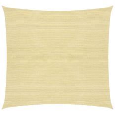 Voile d'ombrage 160 g/m² Beige 7x7 m PEHD