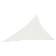 Voile d'ombrage 160 g/m² Blanc 3x4x5 m PEHD