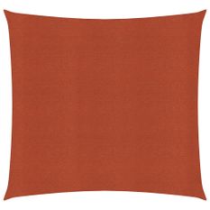 Voile d'ombrage 160 g/m² carré terre cuite 2,5x2,5 m PEHD