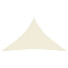 Voile d'ombrage 160 g/m² Crème 2,5x2,5x3,5 m PEHD