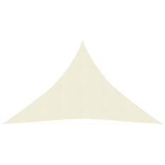 Voile d'ombrage 160 g/m² Crème 3,5x3,5x4,9 m PEHD