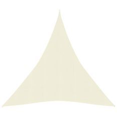 Voile d'ombrage 160 g/m² Crème 3x4x4 m PEHD
