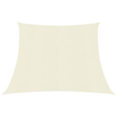 Voile d'ombrage 160 g/m² Crème 4/5x3 m PEHD