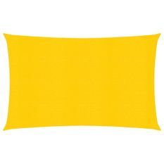 Voile d'ombrage 160 g/m² Jaune 2x4 m PEHD