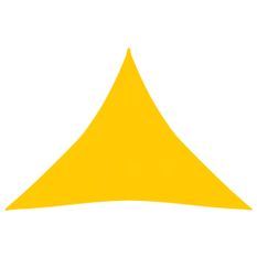 Voile d'ombrage 160 g/m² Jaune 3,6x3,6x3,6 m PEHD