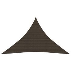 Voile d'ombrage 160 g/m² Marron 2,5x2,5x3,5 m PEHD