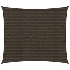 Voile d'ombrage 160 g/m² Marron 2,5x3 m PEHD