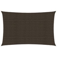 Voile d'ombrage 160 g/m² Marron 2,5x5 m PEHD