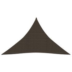 Voile d'ombrage 160 g/m² Marron 3,5x3,5x4,9 m PEHD 2