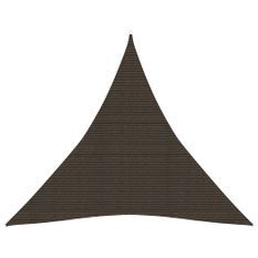 Voile d'ombrage 160 g/m² Marron 3,6x3,6x3,6 m PEHD