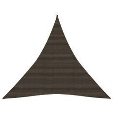 Voile d'ombrage 160 g/m² Marron 3x3x3 m PEHD