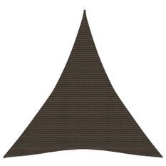 Voile d'ombrage 160 g/m² Marron 3x4x4 m PEHD