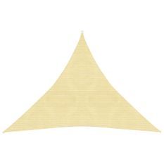 Voile d'ombrage 160 g/m² Marron 4,5x4,5x4,5 m PEHD