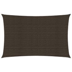 Voile d'ombrage 160 g/m² Marron 4x6 m PEHD