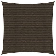 Voile d'ombrage 160 g/m² Marron 6x6 m PEHD