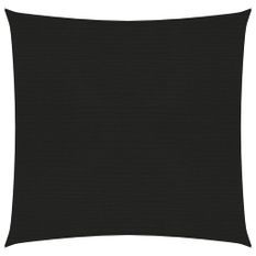 Voile d'ombrage 160 g/m² Noir 2,5x2,5 m PEHD