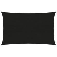 Voile d'ombrage 160 g/m² Noir 2,5x4,5 m PEHD