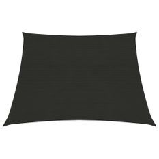 Voile d'ombrage 160 g/m² Noir 3/4x3 m PEHD