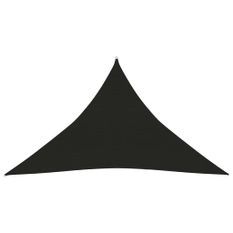 Voile d'ombrage 160 g/m² Noir 3,5x3,5x4,9 m PEHD