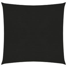 Voile d'ombrage 160 g/m² Noir 3,6x3,6 m PEHD