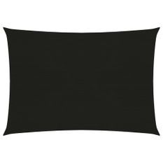 Voile d'ombrage 160 g/m² Noir 3x4,5 m PEHD