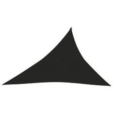 Voile d'ombrage 160 g/m² Noir 3x4x5 m PEHD