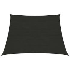 Voile d'ombrage 160 g/m² Noir 4/5x3 m PEHD