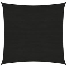 Voile d'ombrage 160 g/m² Noir 6x6 m PEHD