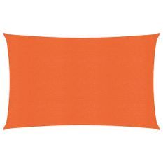 Voile d'ombrage 160 g/m² Orange 2,5x4,5 m PEHD