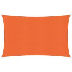 Voile d'ombrage 160 g/m² Orange 3,5x5 m PEHD