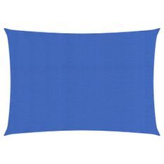 Voile d'ombrage 160 g/m² rectangulaire bleu 3,5x5 m PEHD