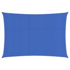 Voile d'ombrage 160 g/m² rectangulaire bleu 3x4,5 m PEHD