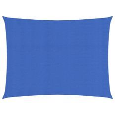 Voile d'ombrage 160 g/m² rectangulaire bleu 3x4 m PEHD