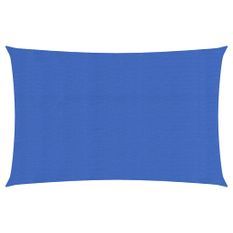 Voile d'ombrage 160 g/m² rectangulaire bleu 3x6 m PEHD