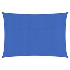 Voile d'ombrage 160 g/m² rectangulaire bleu 6x8 m PEHD