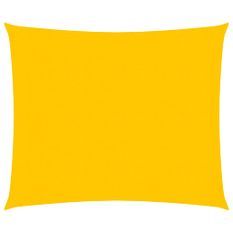 Voile d'ombrage 160 g/m² rectangulaire jaune 2x2,5 m PEHD