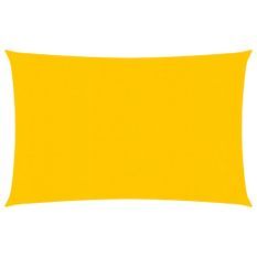 Voile d'ombrage 160 g/m² rectangulaire jaune 2x3,5 m PEHD