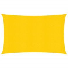 Voile d'ombrage 160 g/m² rectangulaire jaune 4x6 m PEHD