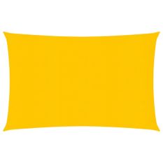Voile d'ombrage 160 g/m² rectangulaire jaune 5x6 m PEHD