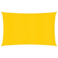 Voile d'ombrage 160 g/m² rectangulaire jaune 6x8 m PEHD