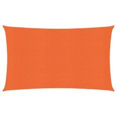 Voile d'ombrage 160 g/m² rectangulaire orange 3x6 m PEHD